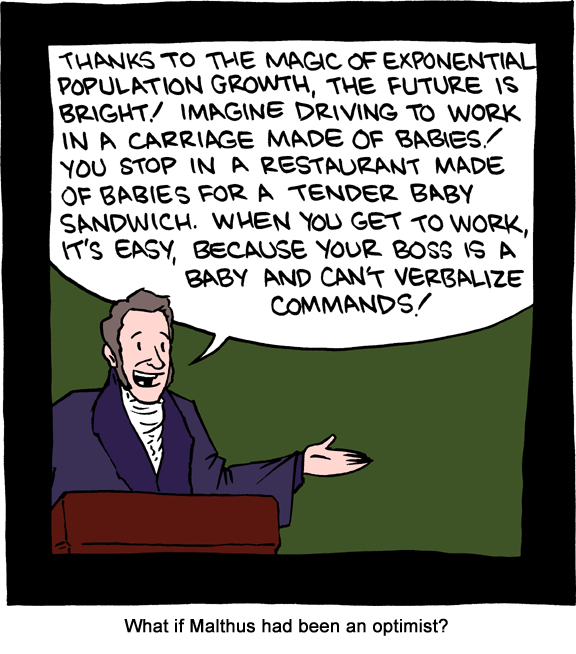 SMBC: Malthus the Optimist