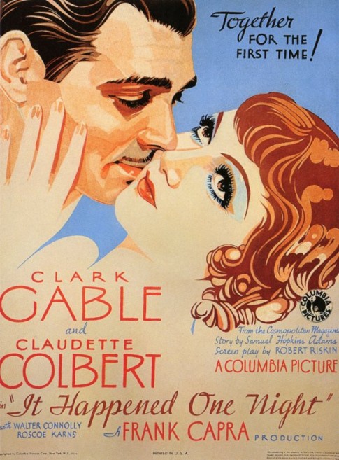 It Happened One Night (1934) poster, reposted by The Yale Record college humor magazine