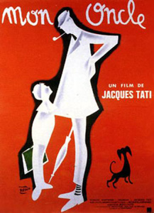 Poster of Tati film Mon Oncle reposted by The Yale Record college humor magazine