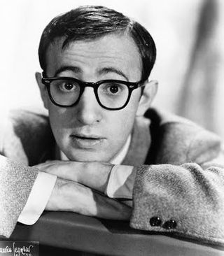 Woody Allen, very young, reposted by The Yale Record college humor magazine.