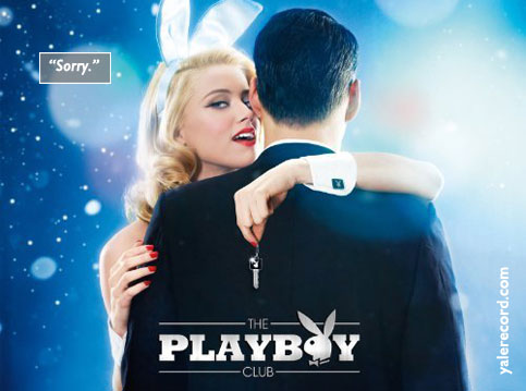 The Playboy Club photo reposted by The Yale Record college humor magazine