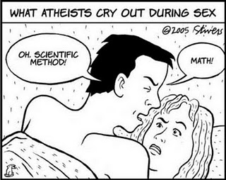 Mark Stivers atheism cartoon reposted by The Yale Record college humor magazine