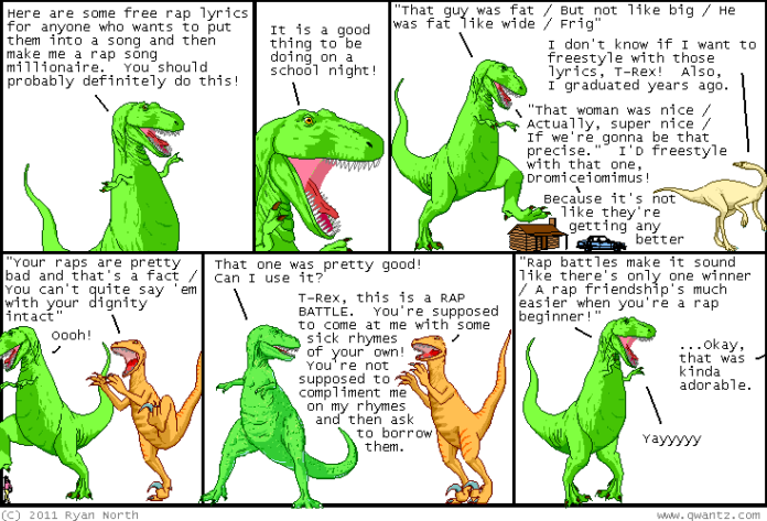 Dinosaur Comics: Rap Battle