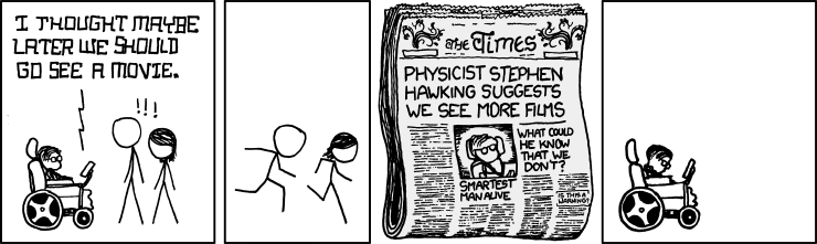 xkcd: Stephen Hawking