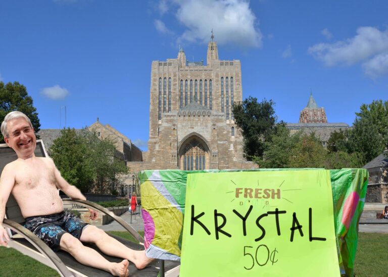 Peter Salovey Spotted Selling Chakra Crystals On Cross Campus